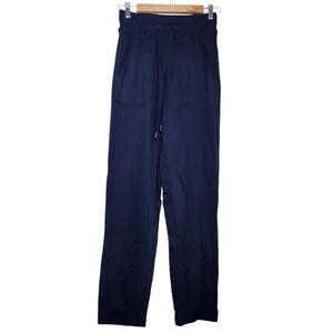 New Splendid Collection XS Lounge Pants Navy Luxe Travel Joggers Quiet Luxury